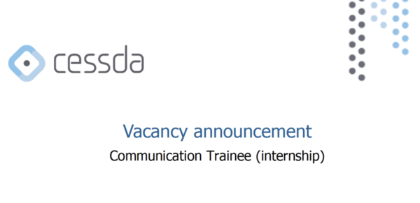 CESSDA is hiring a Communication Trainee!